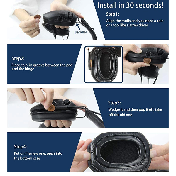 Almoadilla de repuesto para Walker´s Razor GEP03 - Tactical Century