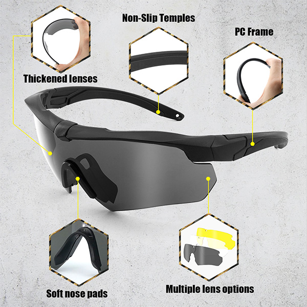Gafa Tactica lente intercambiable con lentiya Century - Tactical Century